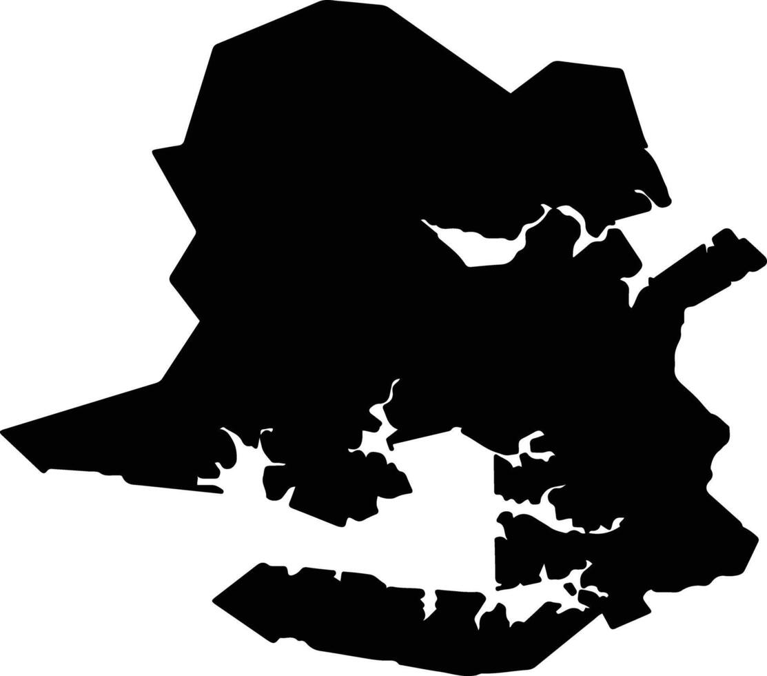 Shima Japan silhouette map vector