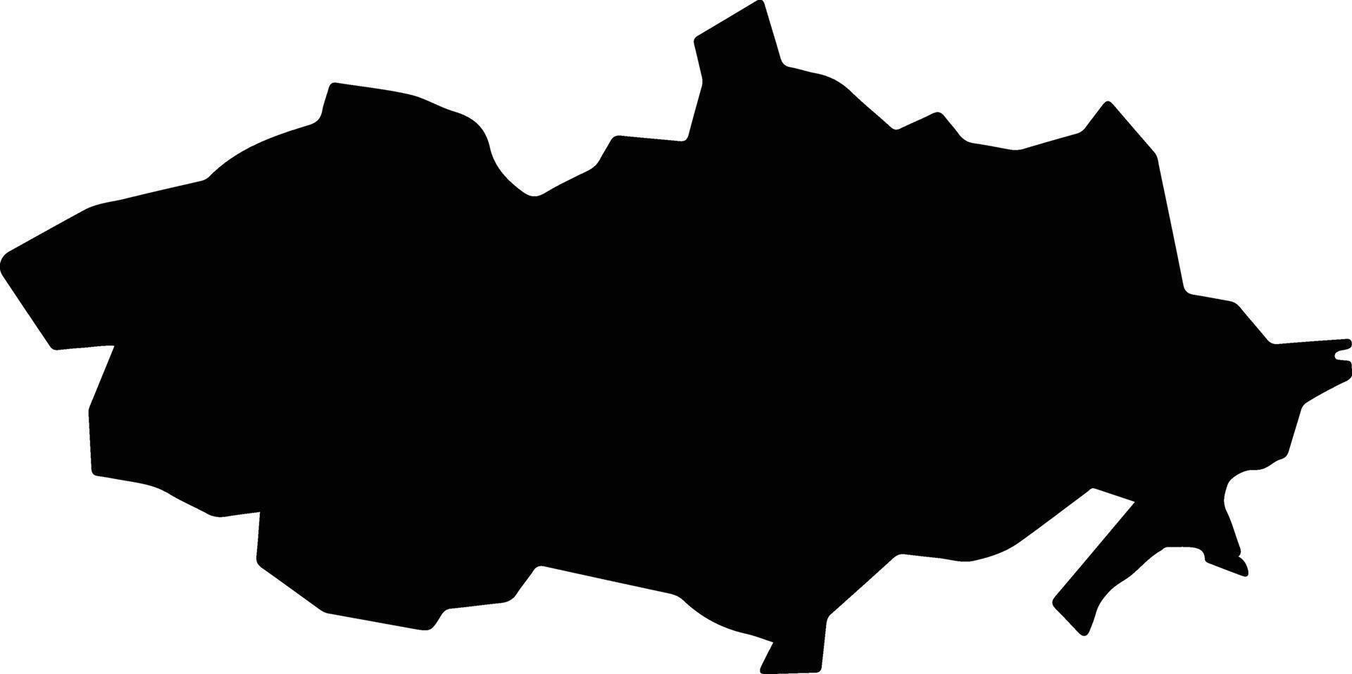 Shimanto Japan silhouette map vector