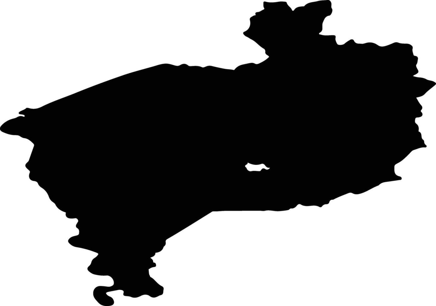 Shimanovsky District Russia silhouette map vector