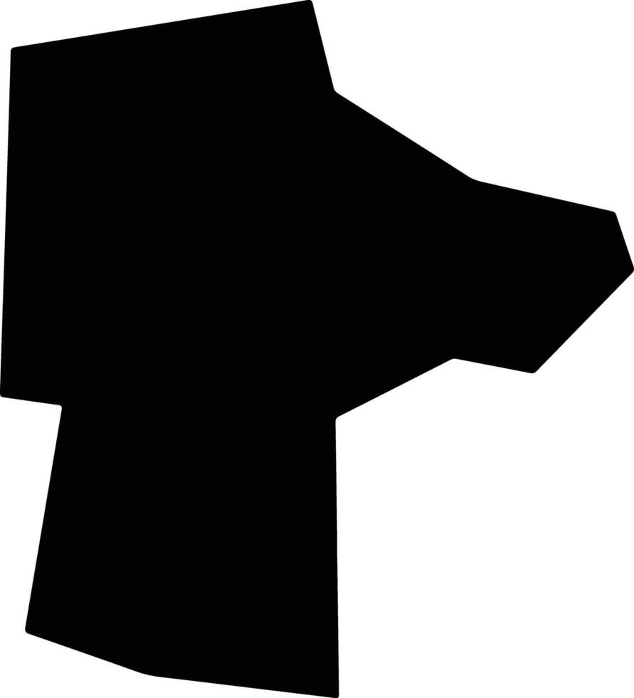 Shimoichi Japan silhouette map vector