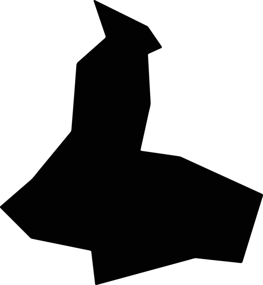 Shimotsuke Japan silhouette map vector