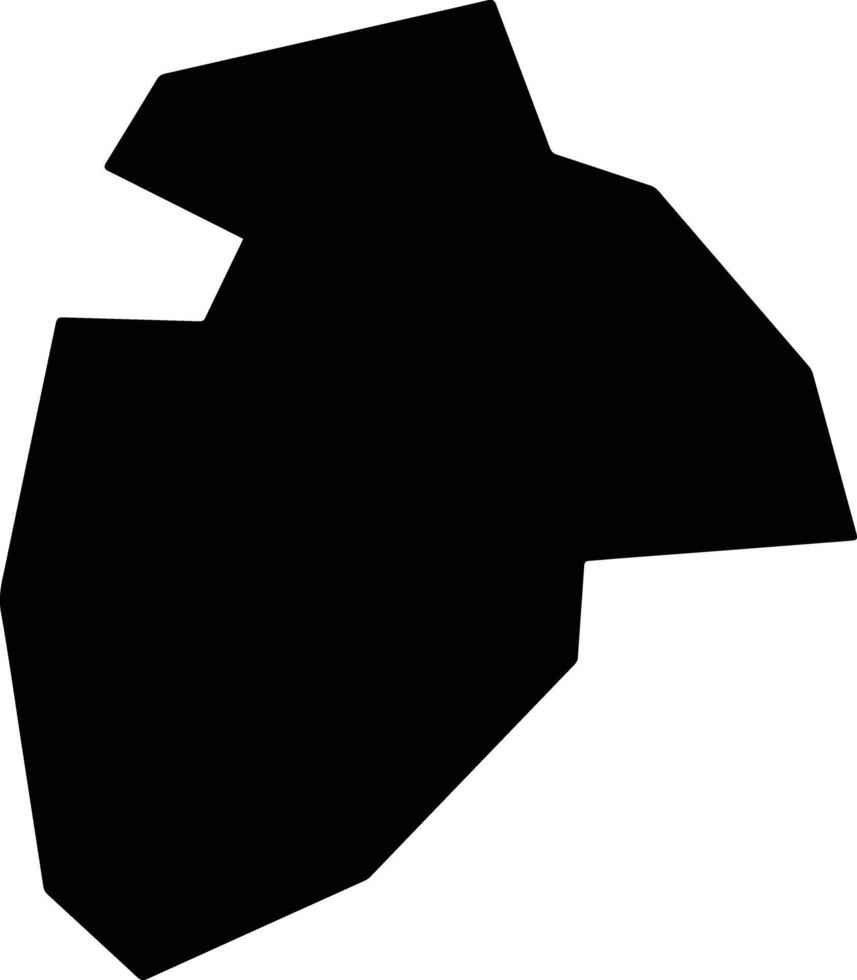 Shimosuwa Machi Japan silhouette map vector