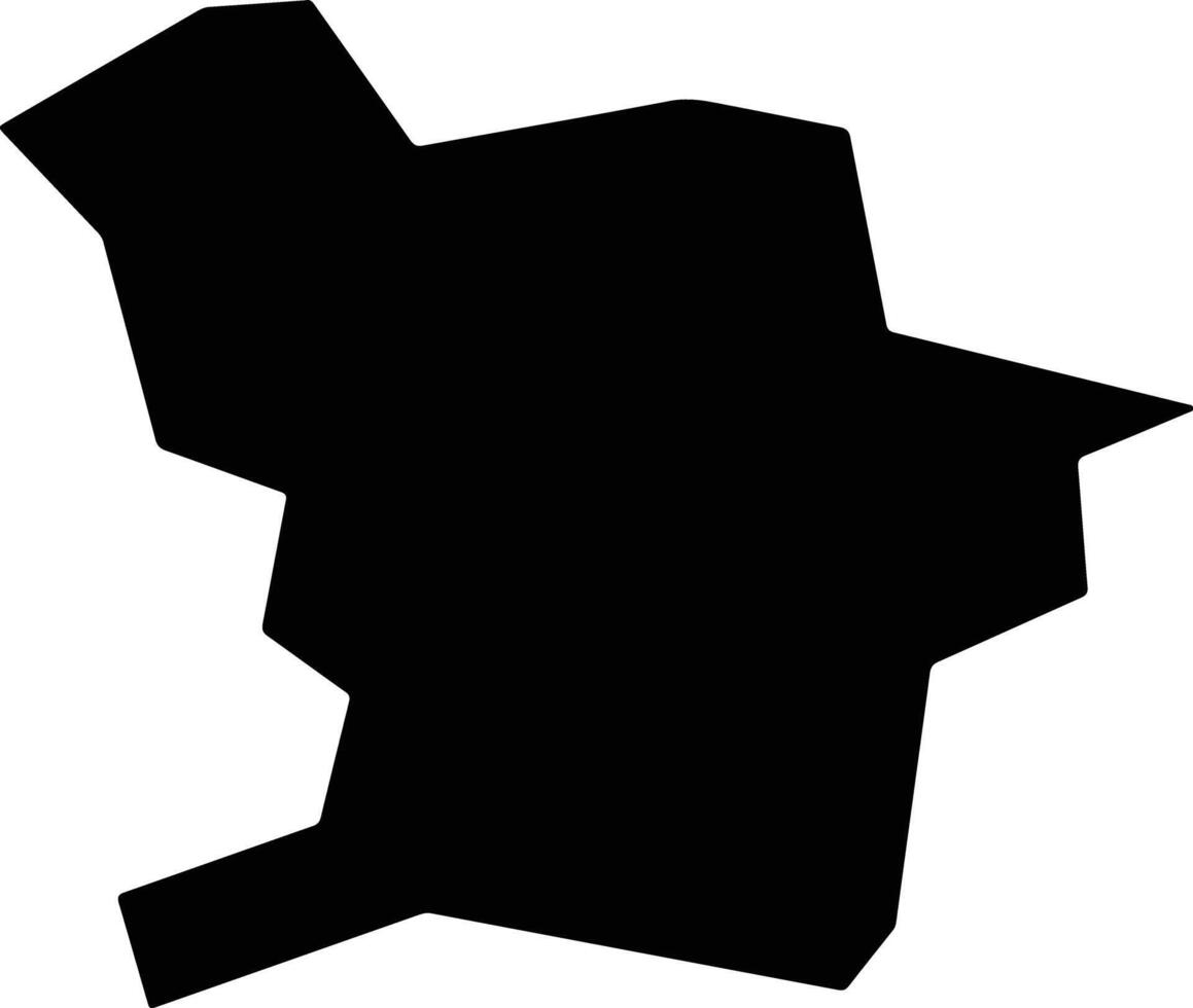 Shimotsuma Japan silhouette map vector