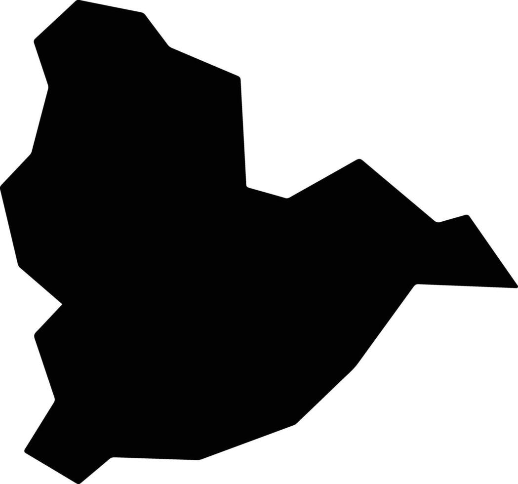 Shimokitayama Japan silhouette map vector
