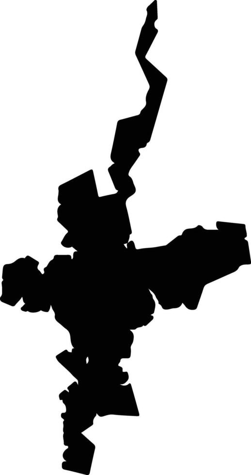 Shinkami Gotou Japan silhouette map vector