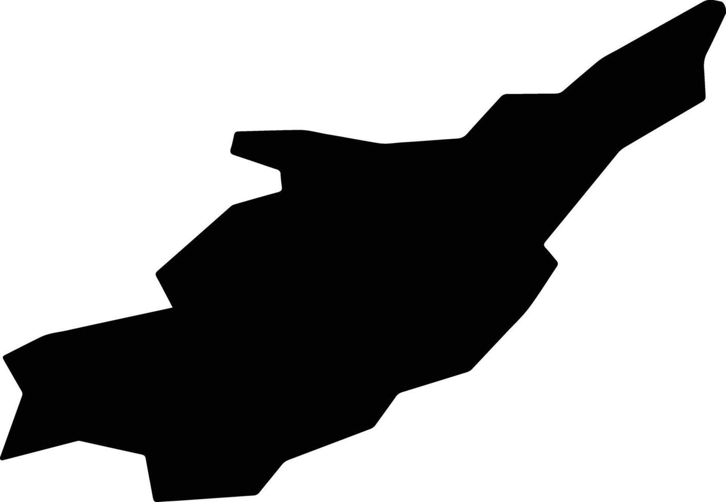 Shinjo Japan silhouette map vector