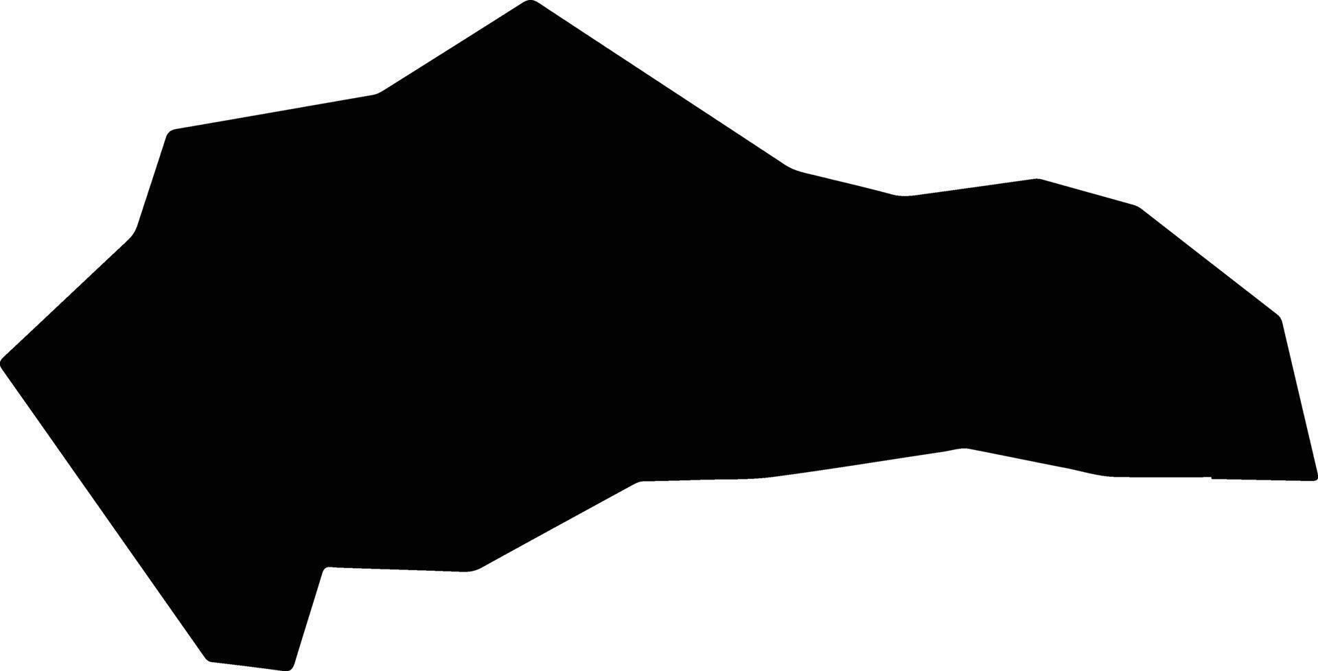 Shinwar Afghanistan silhouette map vector