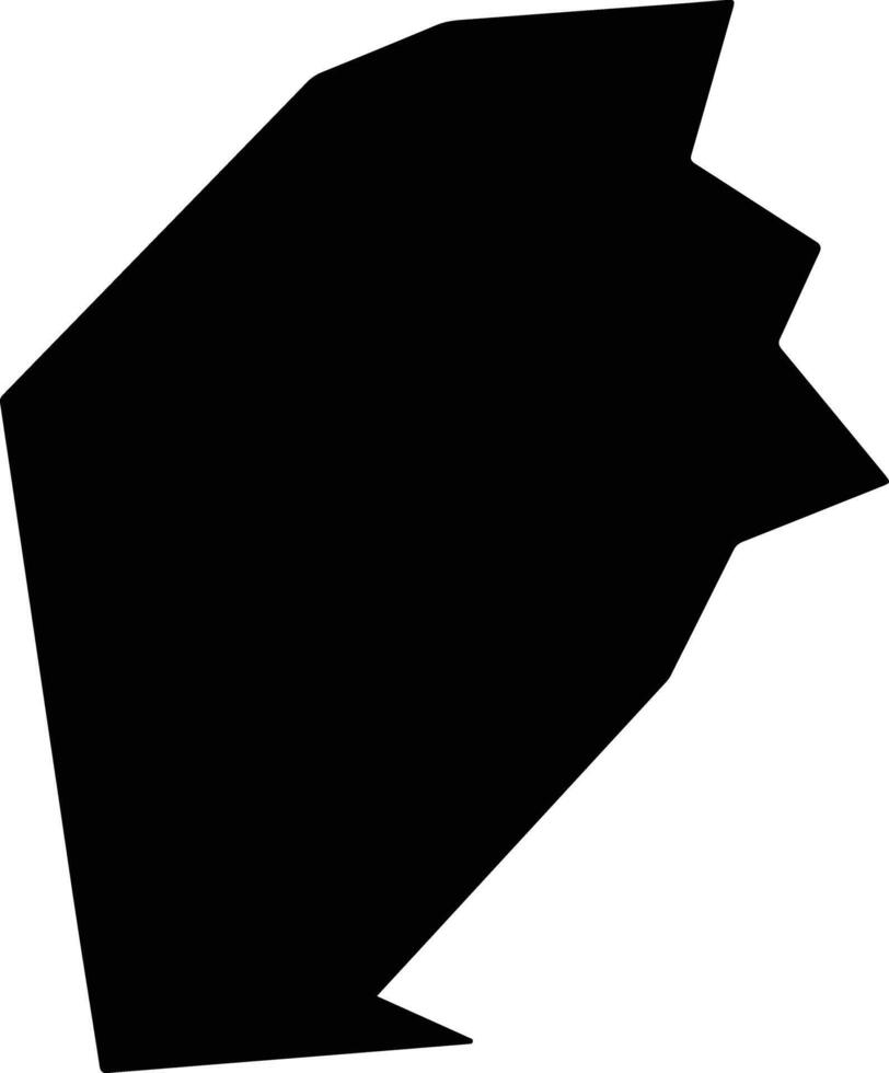 Shinshinotsu Japan silhouette map vector