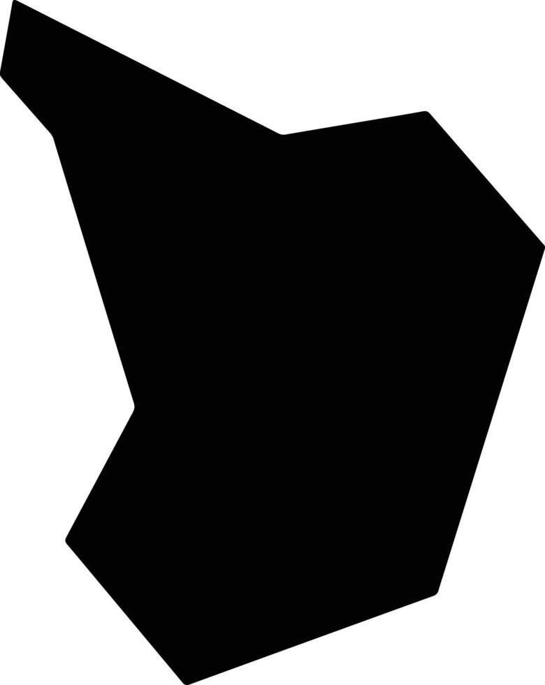 Shiquanxian China silhouette map vector