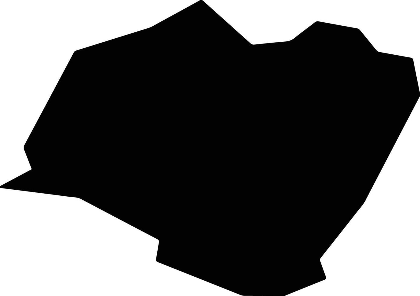 Shirataka Japan silhouette map vector