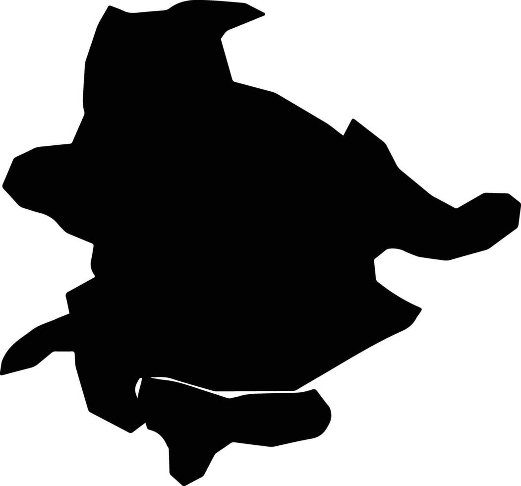 Shirbin Egypt silhouette map vector