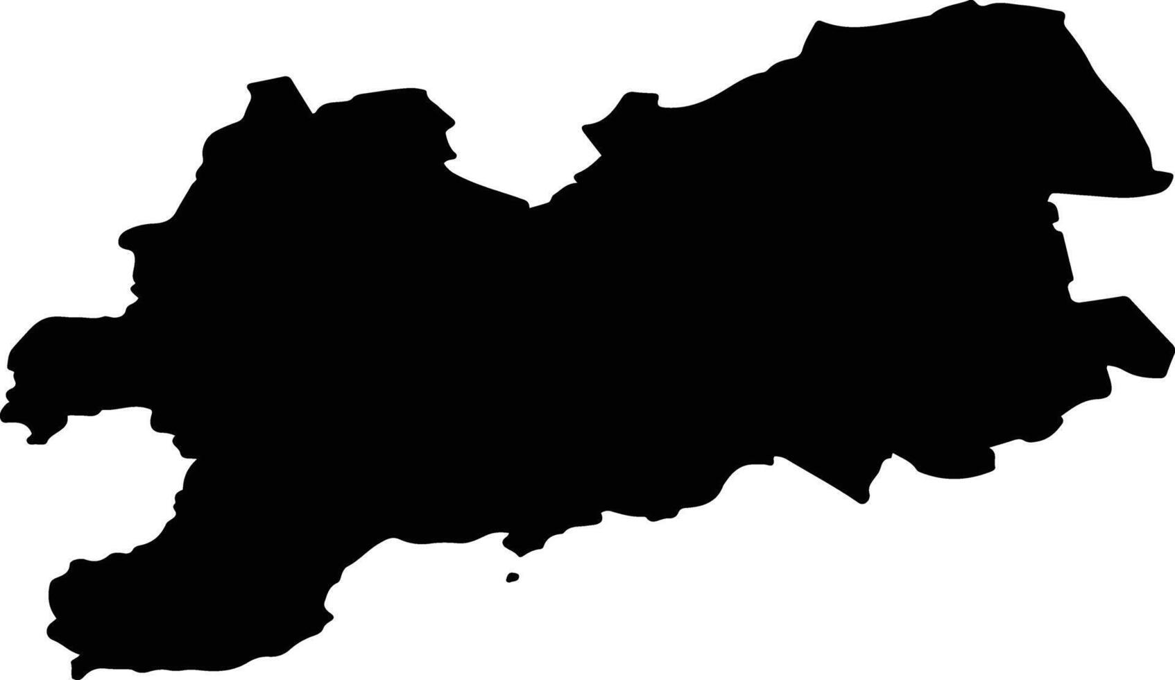 Shirinsky Rayon Russia silhouette map vector