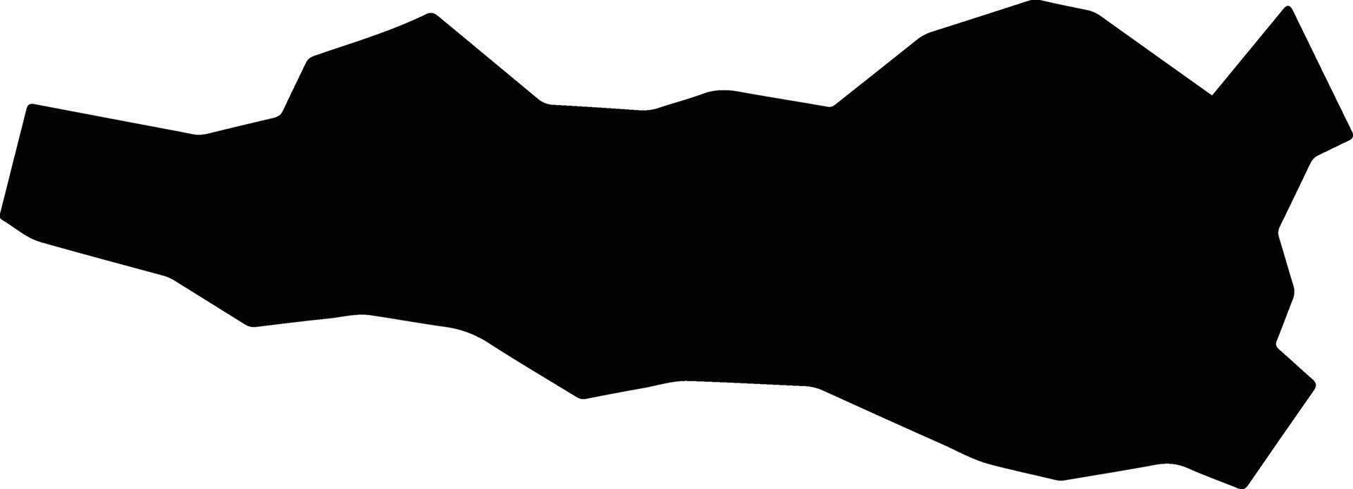 Shiwa Japan silhouette map vector