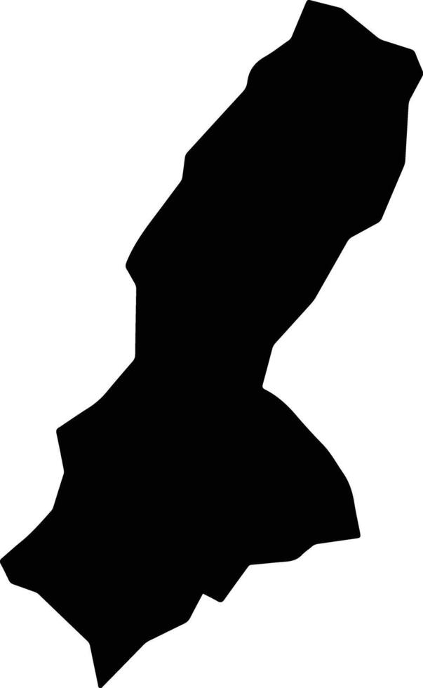 Shombo Burundi silhouette map vector