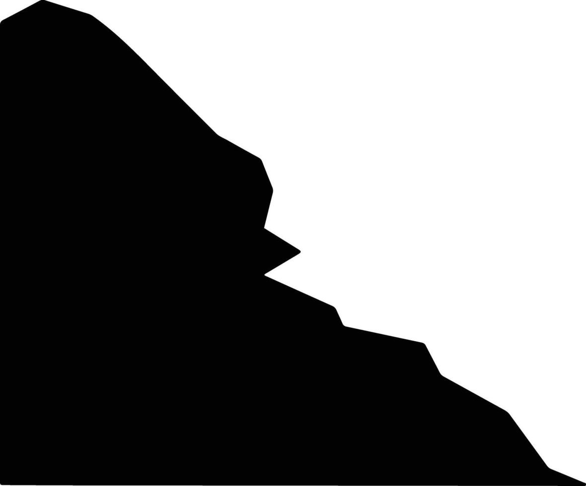 Shoshone United States silhouette map vector
