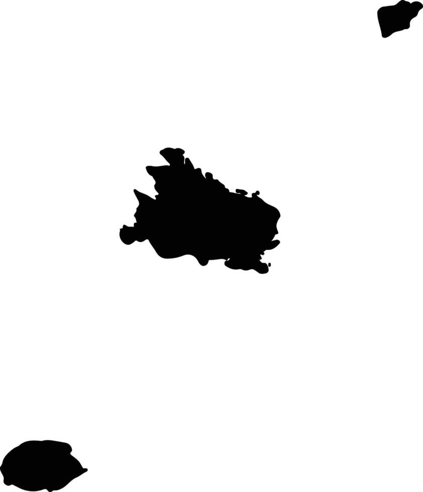 Shortland Islands Solomon Islands silhouette map vector