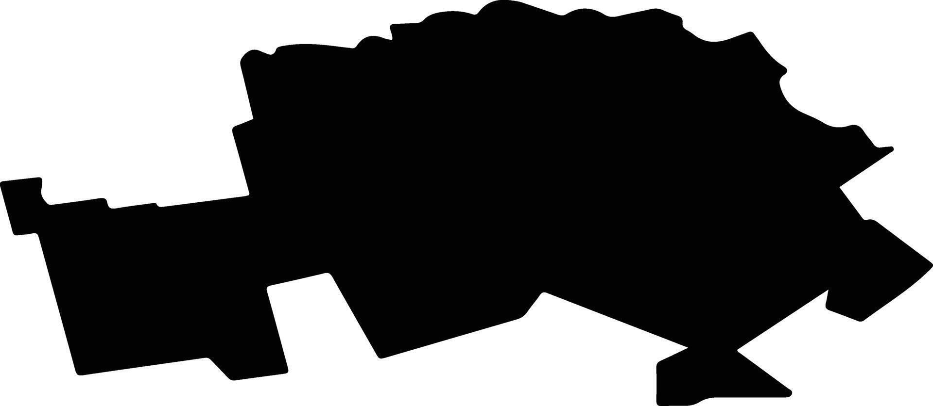 Shovgenovsky District Russia silhouette map vector