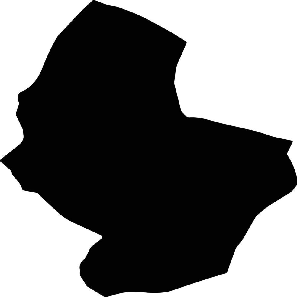 Showt Iran silhouette map vector