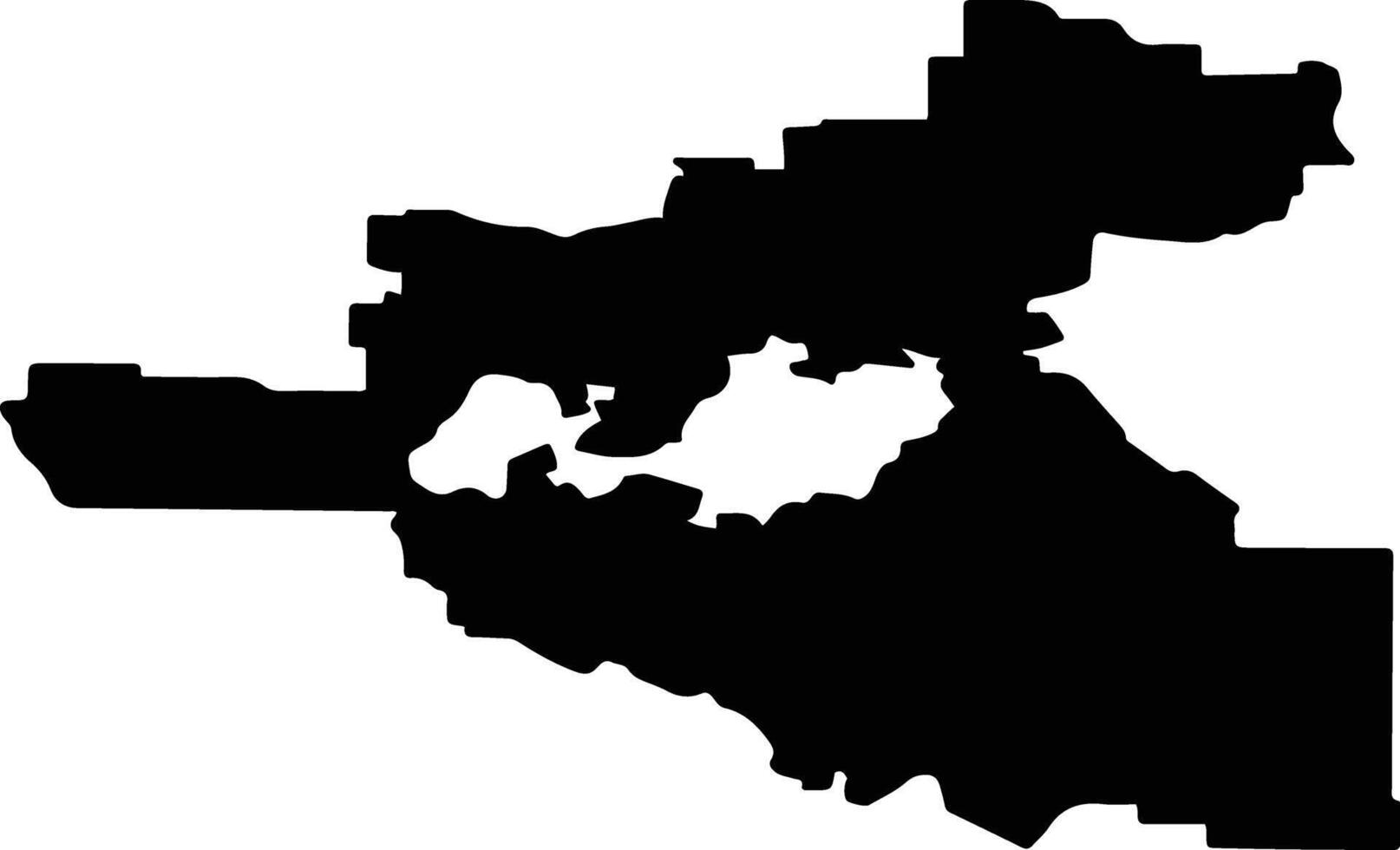 Shpakovsky District Russia silhouette map vector