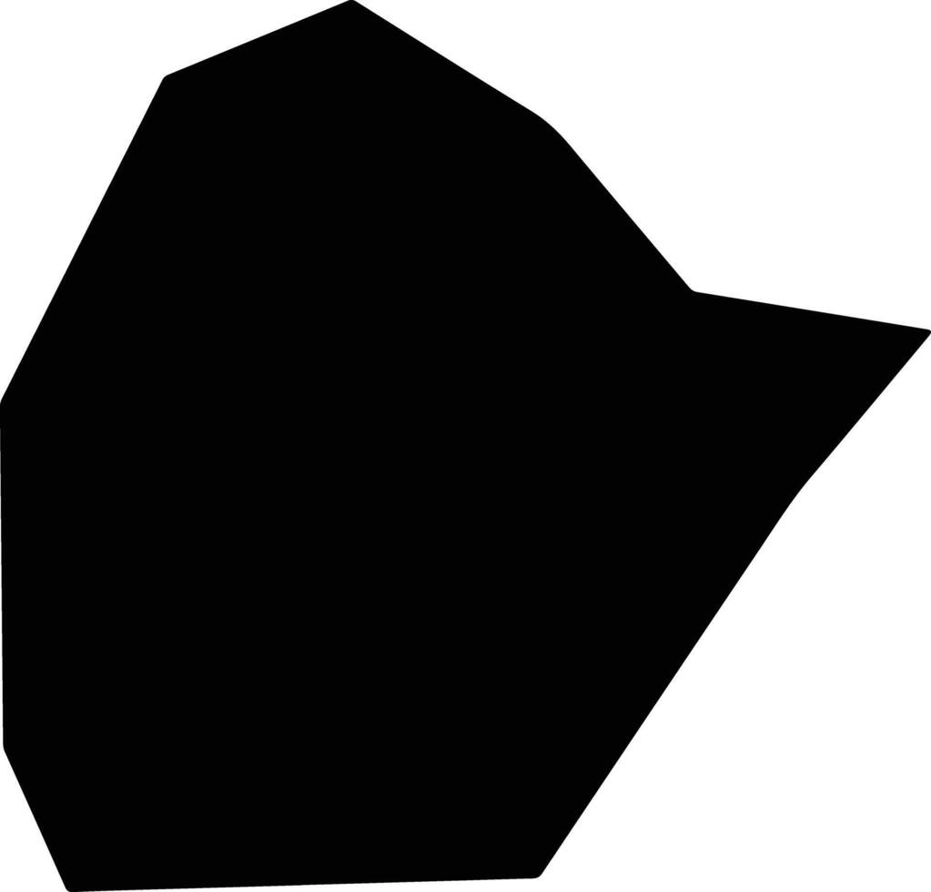 Shufuxian China silhouette map vector