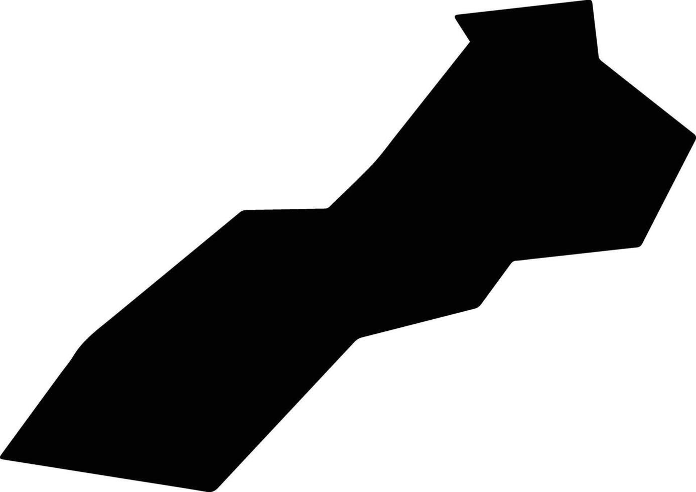 Shuilengxian China silhouette map vector