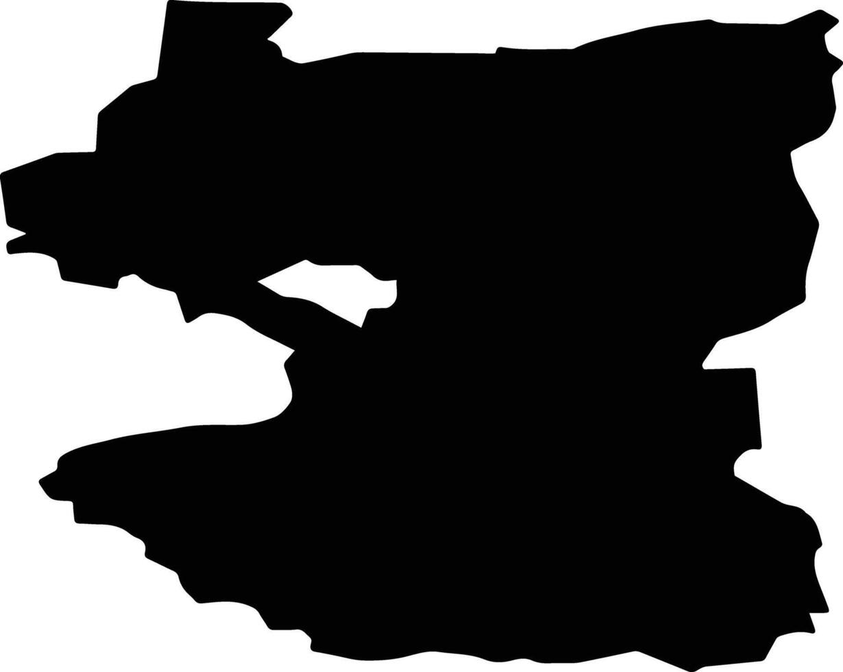 Shumerlinsky District Russia silhouette map vector