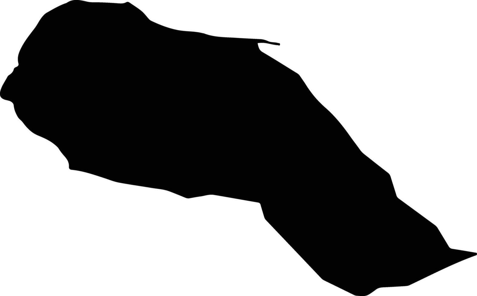 Shunitezuoqi China silhouette map vector