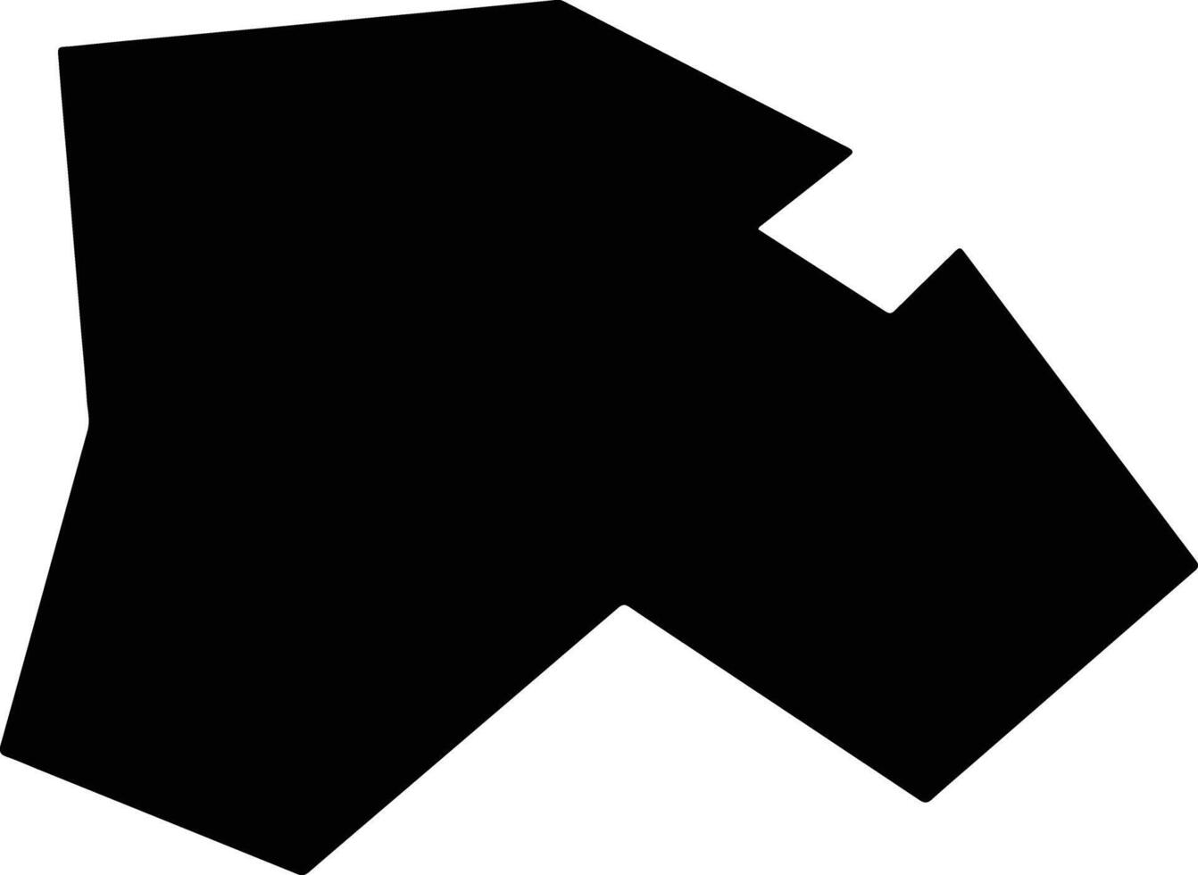 Shusha District Azerbaijan silhouette map vector
