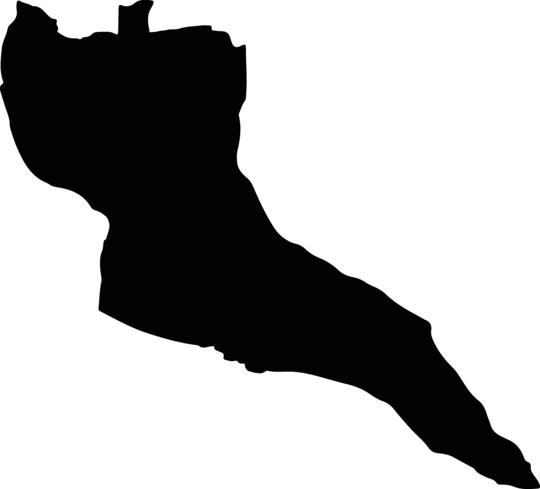 Si Mahosot Thailand silhouette map vector