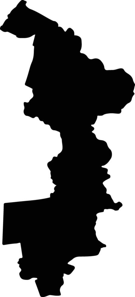 Si Nakhon Thailand silhouette map vector