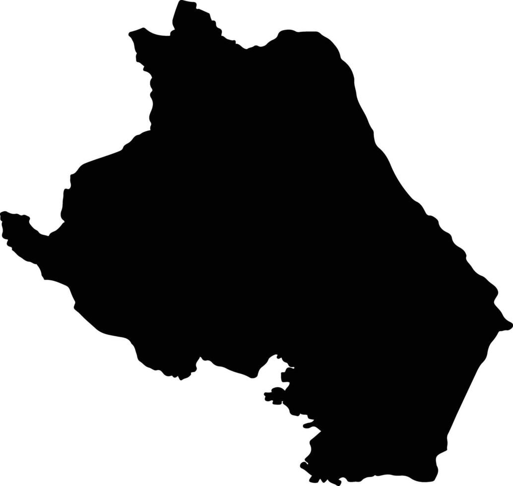 Si Wilai Thailand silhouette map vector