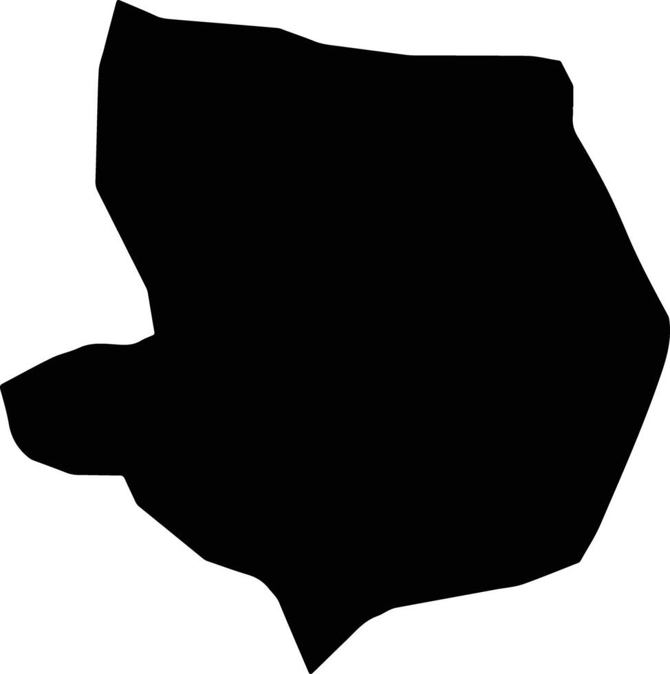 Sibah Yemen silhouette map vector