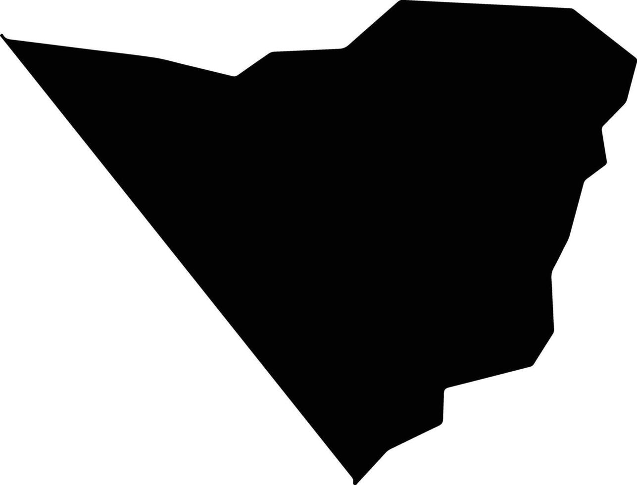 Sibinal Guatemala silhouette map vector