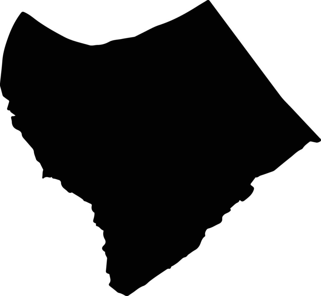 Sibinda Namibia silhouette map vector