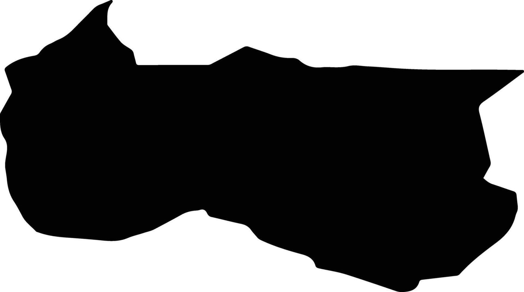 Sibut Central African Repu silhouette map vector