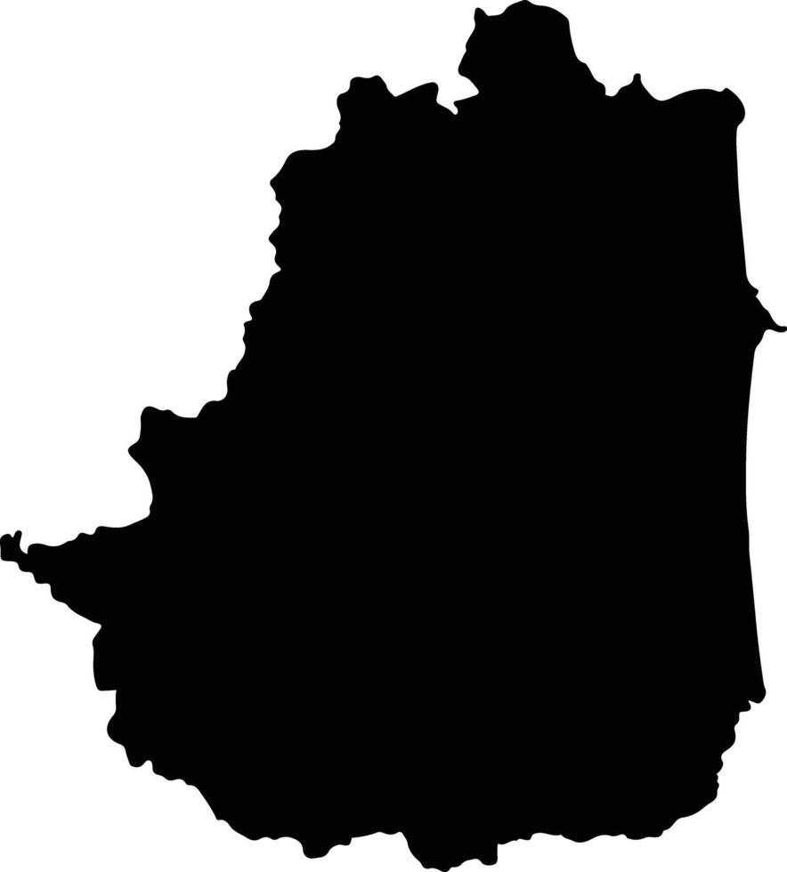 Sichon Thailand silhouette map vector