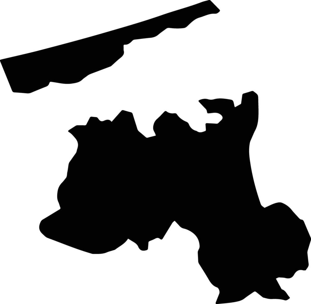 Sidi Salim Egypt silhouette map vector