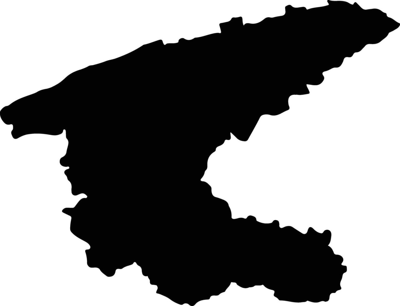 Sidhi India silhouette map vector