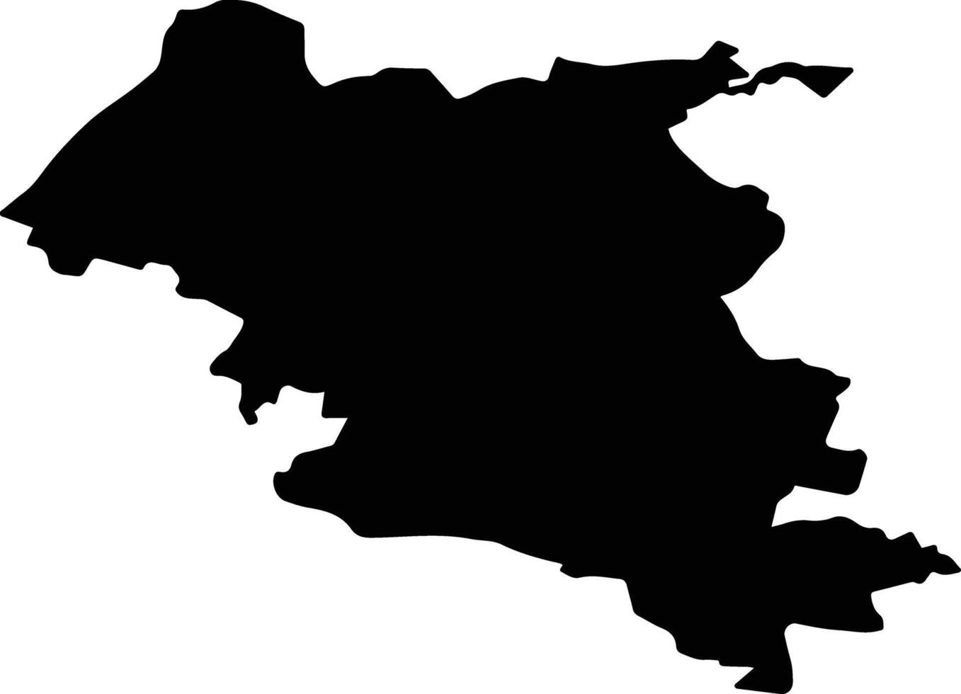 SIEU MAGHERUS Romania silhouette map vector
