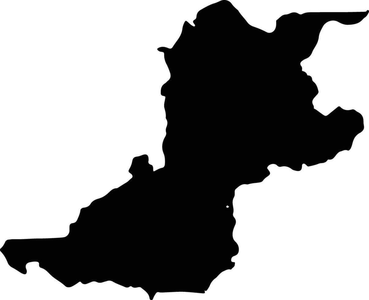 Sifontes Venezuela silhouette map vector