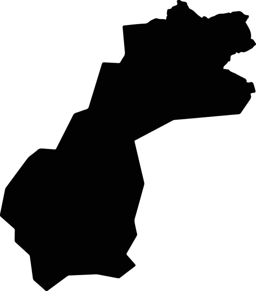 Sik Malaysia silhouette map vector