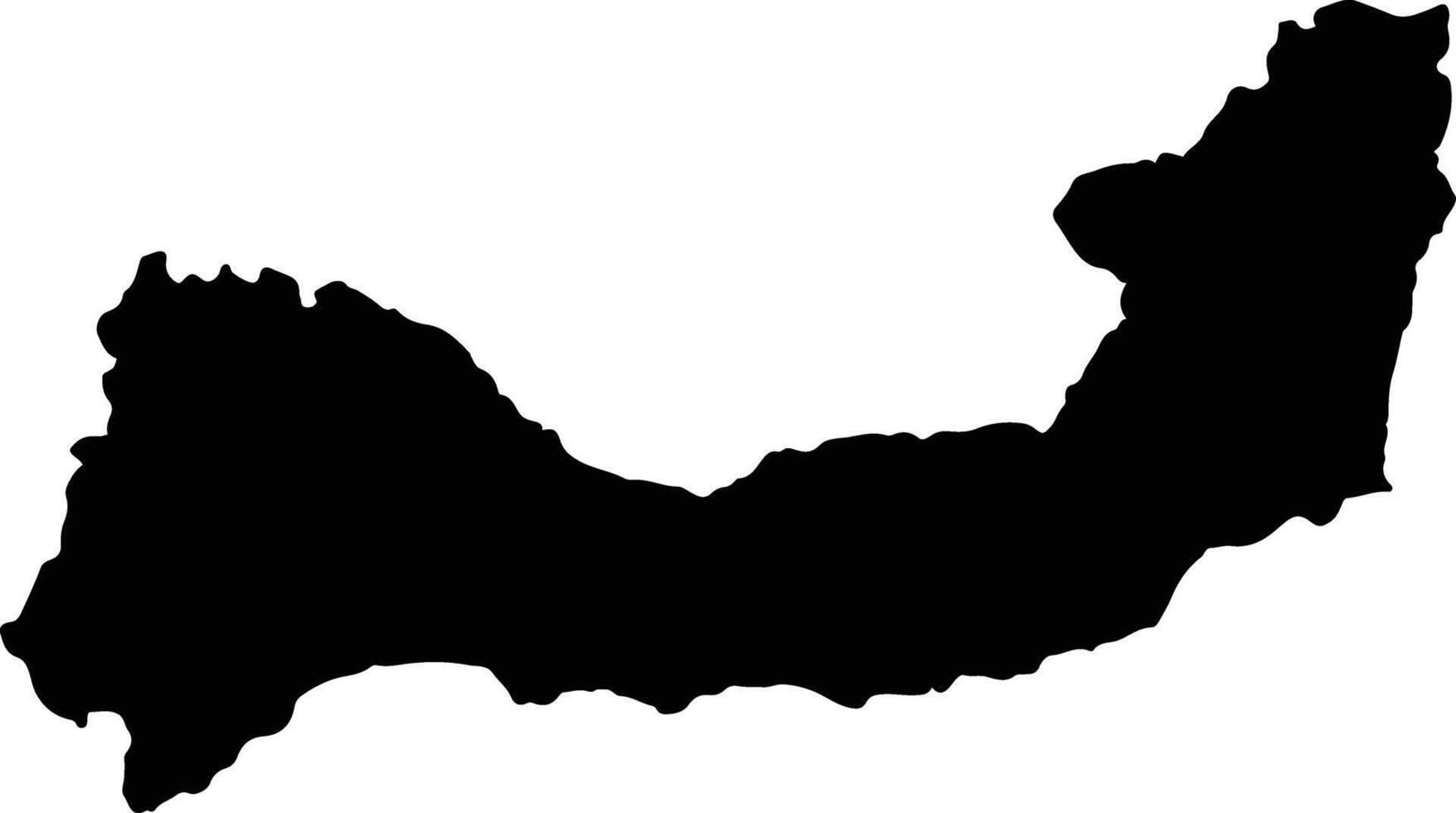 Sikka Indonesia silhouette map vector