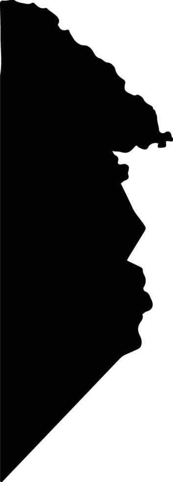 Sikongo Zambia silhouette map vector