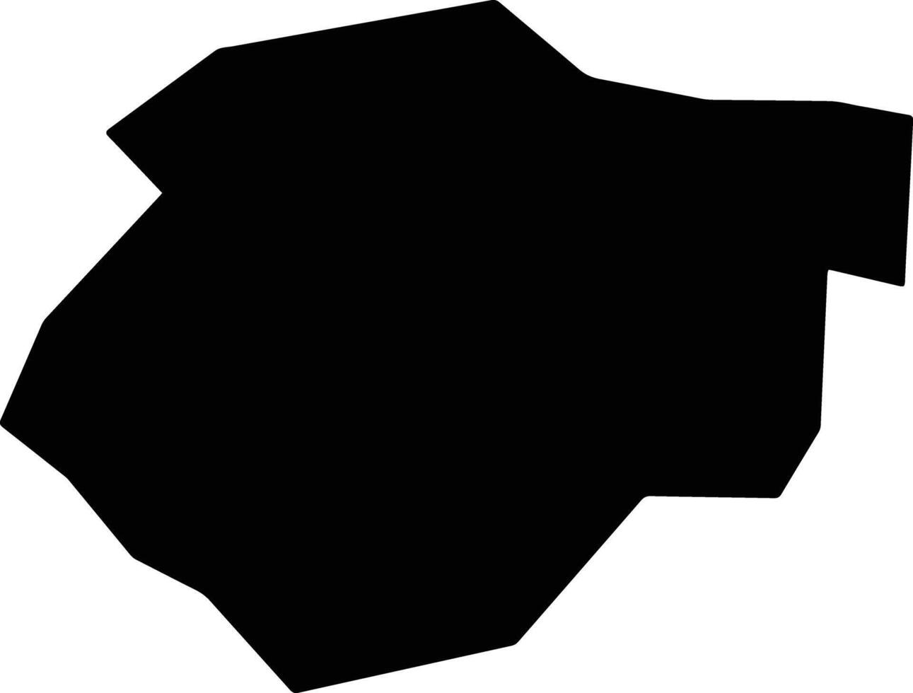 Silame Nigeria silhouette map vector