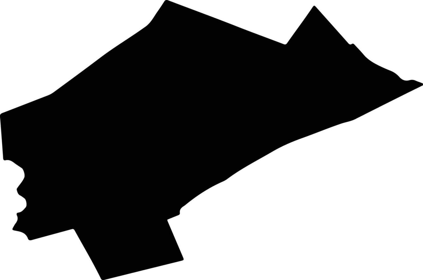 SILISTEA GUMESTI Romania silhouette map vector
