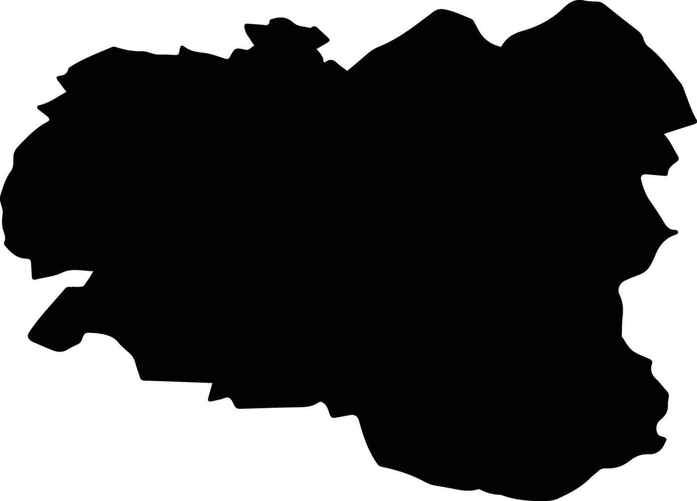 SILINDIA Romania silhouette map vector