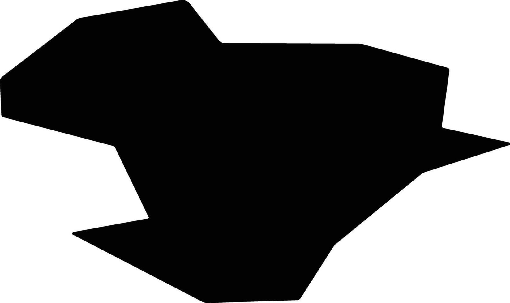 Silkeborg Denmark silhouette map vector