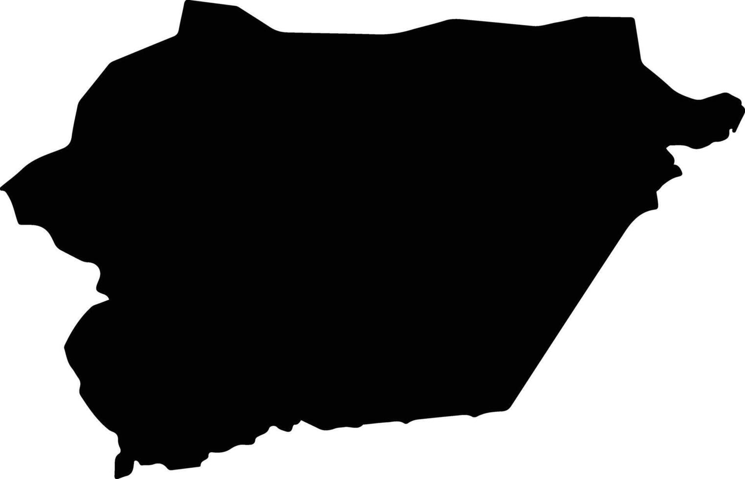 Silopi Turkey silhouette map vector