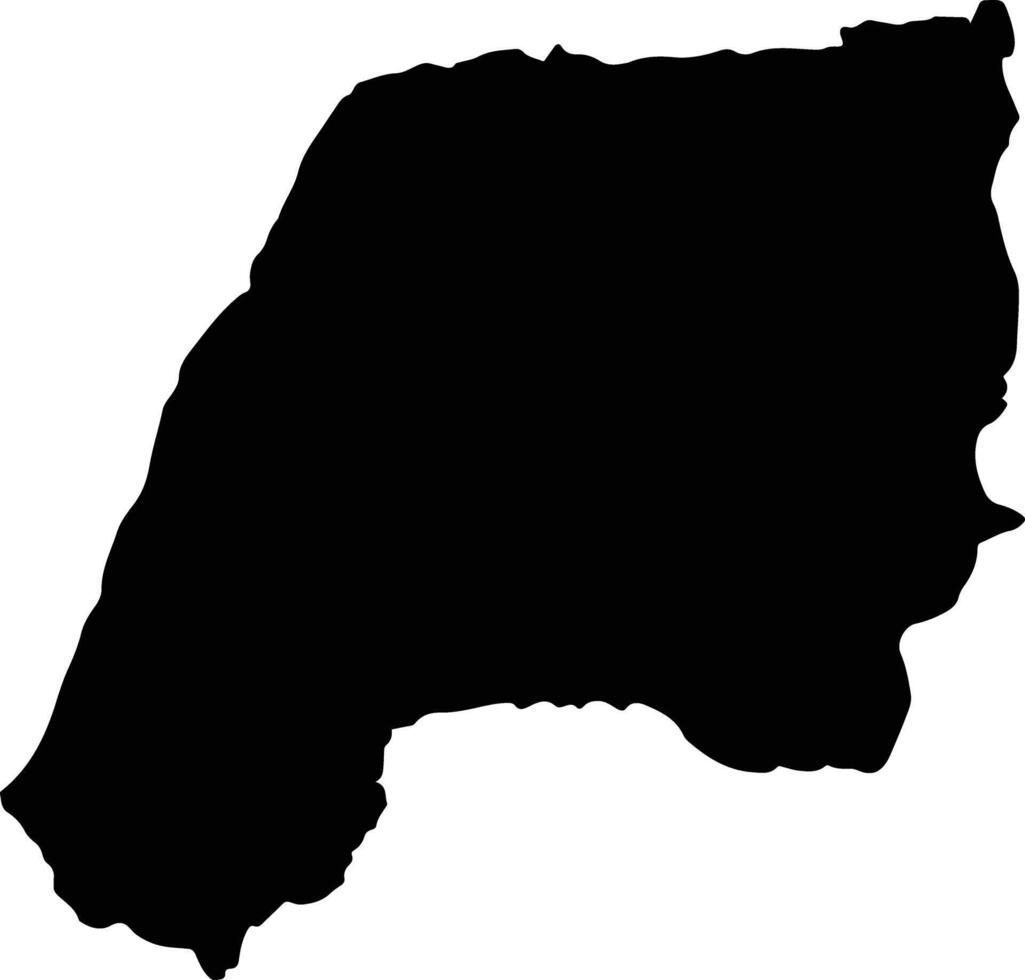Silvania Colombia silhouette map vector