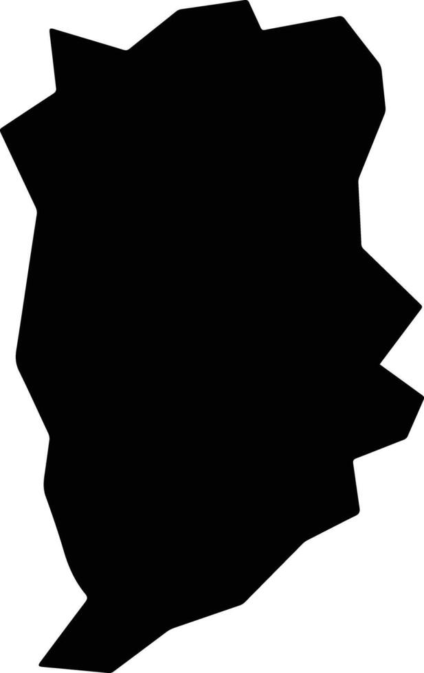 Silveiras Brazil silhouette map vector
